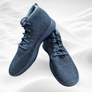 Allbirds Wool Runner Up Mizzle‎ Shoes Men's 9 Blue High Top Sneakers